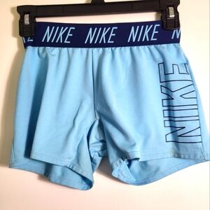 Nike Dri  Fit blue stretch shorts   junior's M  #2001